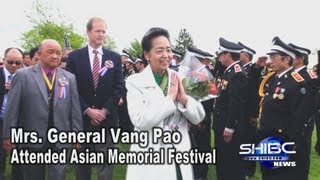 Suab Hmong News Mai Song Vang Mrs Gen Vang Pao attended Asian Memorial Festival in WI [upl. by Whetstone]