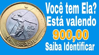 Moedas da Olimpíada Voleibol Valendo 900 Reais Valor de Catálogo [upl. by Head]