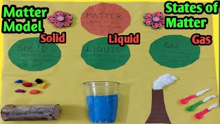 States of Matter Model  Solid  Liquid amp Gas Model  DIY  Science Project for school Exhibition [upl. by Annodal651]