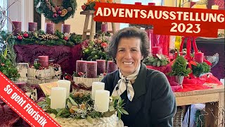 Adventsausstellung 2023 Margits schönste Adventskränze in liebevoller Handarbeit gefertigt [upl. by Nuli]