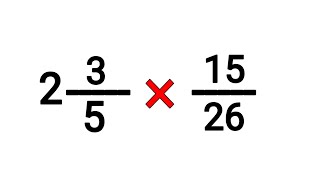 Multiplying Mixed and Simple Fractions 😍  How to Solve Basic Math question problem fraction [upl. by Girardi145]