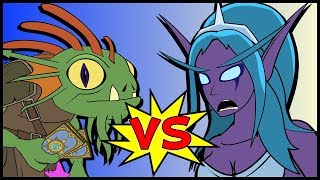 MORGL v TYRANDE A Hearthstone Cartoon [upl. by Harmaning]