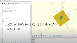 How to put in screws into a 3D model using OpenScad or in slicer [upl. by Nirrok945]