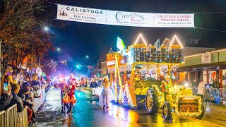 Calistoga Lighted Tractor Parade 2022 [upl. by Lilybelle]