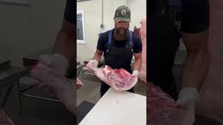 Breaking down a pig 🔪🐖 shorts pork pig butcher [upl. by Breech]