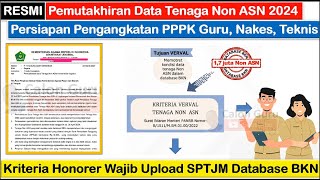 RESMI Surat Edaran Pemutakhiran Data Tenaga Non ASN 2024 Agar Honorer Bisa Diangkat PPPK 2024 [upl. by Wilma]