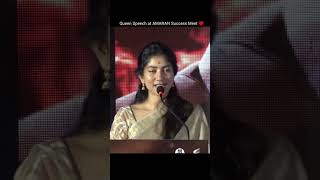 Sai pallavi Speech [upl. by Trebled]