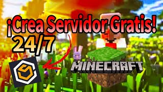 ¡Crear Server de MINECRAFT GRATIS 247  Tutorial 🍀 [upl. by Lennej228]