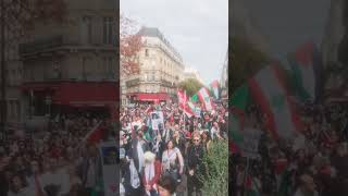 we are all looking for peace  Paris 2024 manifestations for Palestinian [upl. by Nnylyram661]