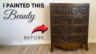 Beautifully BOLD Furniture Makeover [upl. by Litt549]