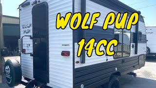 NEW 2023 FOREST RIVER CHEROKEE WOLF PUP 14CC TRAVEL TRAILER OFF ROAD SOLAR REAR ENTRY Dodd RV SHOW [upl. by Varien]