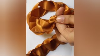 Trikes Ribbon flowers  How to make ribbon flowers  How to Make Easy Ribbon Flower [upl. by Viddah]