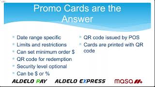 Aldelo Express Promo Cards [upl. by Marla850]