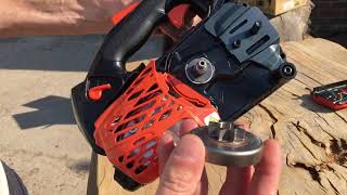 Quick and easy chainsaw sprocket change on an Echo CS2511TES [upl. by Eehtomit516]