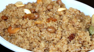 लापसी बनाने की आसान विधि  Sweet Daliya with Jaggery Authentic Lapsi recipe in a Pressure Cooker [upl. by Grimbly]