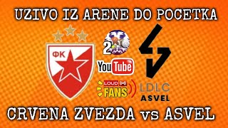 Crvena Zvezda Asvel uzivo sa tribina iz Arene do pocetka utakmice [upl. by Lenny]