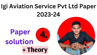 Paper 4 Igi aviation services pvt ltd exam question paper  Igi aviation exam question paper [upl. by Patten883]