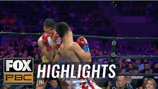 Omar Juarez defeats Gino De La Paz by TKO after vicious right hook  HIGHLIGHTS  PBC ON FOX [upl. by Eidderf]