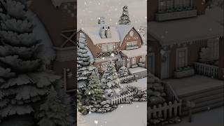 ❄️Świąteczny domek❄️ thesims4 sims4 simsy xmas [upl. by Iny]