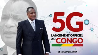 🔴DIRECT  LANCEMENT OFFICIEL DE LA 5G AU CONGO PAR LE PRESIDENT DENIS SASSOUNGUESSO congo 5g [upl. by Branen981]