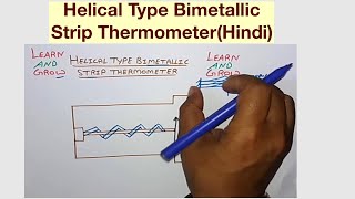 Helical Type Bimetallic Strip ThermometerHindi [upl. by Mendive480]