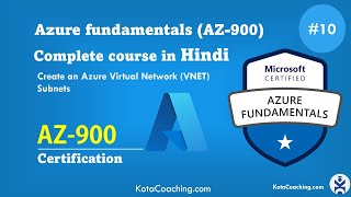 Azure subnet to subnet communication  AZ900 Part  10 in Hindi [upl. by Kline]