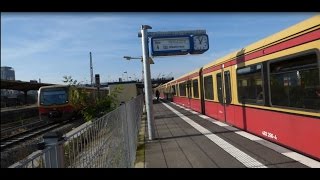 Berlin Warschauer Straße während Bauarbeiten  SBahn Berlin mit BR 481  485  PKP Intercity uvm [upl. by Solrak]