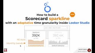 Scorecard sparkline with adaptative time granularity inside Looker Studio  The result [upl. by Ker]