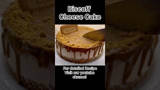 Biscoff Cream Cheese Cake shorts ytshorts food cooking recipes cheesecake cake [upl. by Alakim]