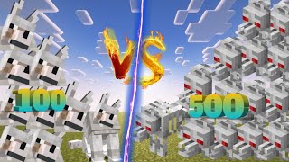 100Mutant wolf vs 500 mutant skeleton Wolf epic fight 🔥 [upl. by Bridgid]