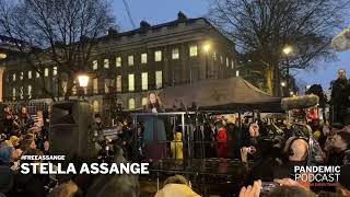 Stella Assange– FreeAssange Live from Downing Street [upl. by Lunnete38]