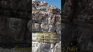 CLIMB TO THE TOP climbingrocks rockclimbing rockclimber [upl. by Upali]