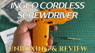 Ingco Cordless Screwdriver  Unboxing amp Review [upl. by Cave]