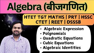 Complete Algebra by Rakesh Chhoker For HTET TGT Maths  HTET PRT  HSSC  CTET  REET  DSSSB [upl. by Ykciv774]