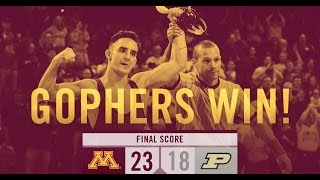 Gophers Come Back to Beat the Boilermakers 2318 [upl. by Lamarre]