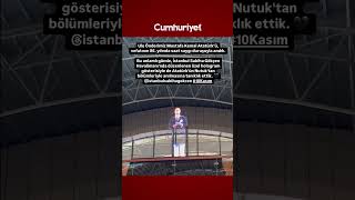 Atatürk’ün Nutuk okuduğu görüntüler hologram ile İstanbul Sabiha Gökçen Havalimanı’na yansıtıldı [upl. by Burton37]