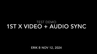 Video Audio Sync Demo HD 1080p [upl. by Holli]