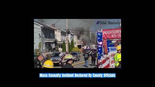 Gas Line Explosion on Brick Row in Wappingers Falls [upl. by Cosetta]