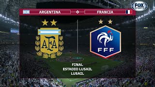 ARGENTINA VS FRANCIA 🔴 MUNDIAL QATAR 2022 PARTIDO COMPLETO RELATA MARIANO CLOSS  AUDIO FDP USA [upl. by Kifar477]