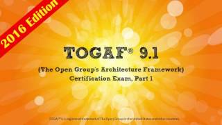 Become a Certified Enterprise Architect TOGAF 91 Part 1 Course Promo [upl. by Nere]