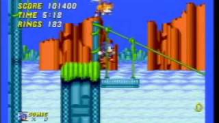 Sonic The Hedgehog 2 SEGA Mega Drive Hill Top Zone Part 2 [upl. by Henka301]