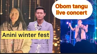 Obom tangu live concert at Anini  Dibang winter fest [upl. by Kazim494]