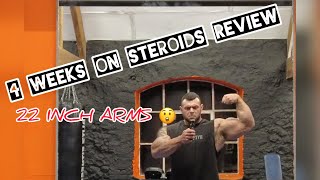 TESTOSTERONE MASTERON amp ANAVAR REVIEW 4 WEEKS LATER UK BODYBUILDER [upl. by Doone]