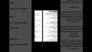 Relational Algebra Operations in DBMS Explained  Database Query Language Tutorial [upl. by Antonino879]