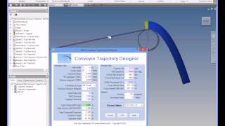 Conveyor Trajectory Designer Inventor App Sample Runs [upl. by Rim]