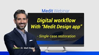 Ditigal workflow by using Medit design app  Single case restoration [upl. by Annat156]