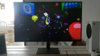 2012 Samsung Smart TV first boot animation played on Smart Monitor M5 [upl. by Gerita23]