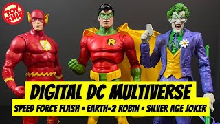 2024 SILVER AGE JOKER EARTH2 ROBIN amp SPEED FORCE FLASH  Digital DC Multiverse  McFarlane Toys [upl. by Atirma]