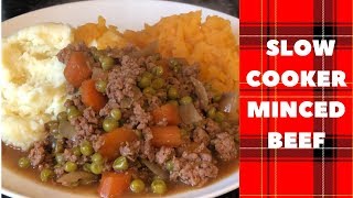 Easy slow cooker minced beef recipe amp cook with me [upl. by Anerom]