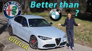 2023 Alfa Giulia facelift REVIEW  can this 🇮🇹beauty beat Audi BMW Mercedes [upl. by Bozovich644]